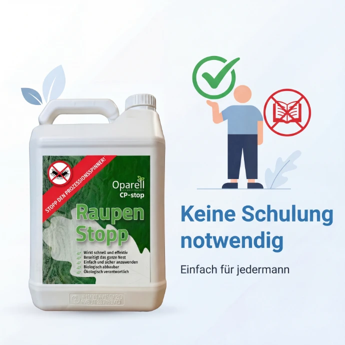 Keine Schulung notwendig – Prozessionsspinner