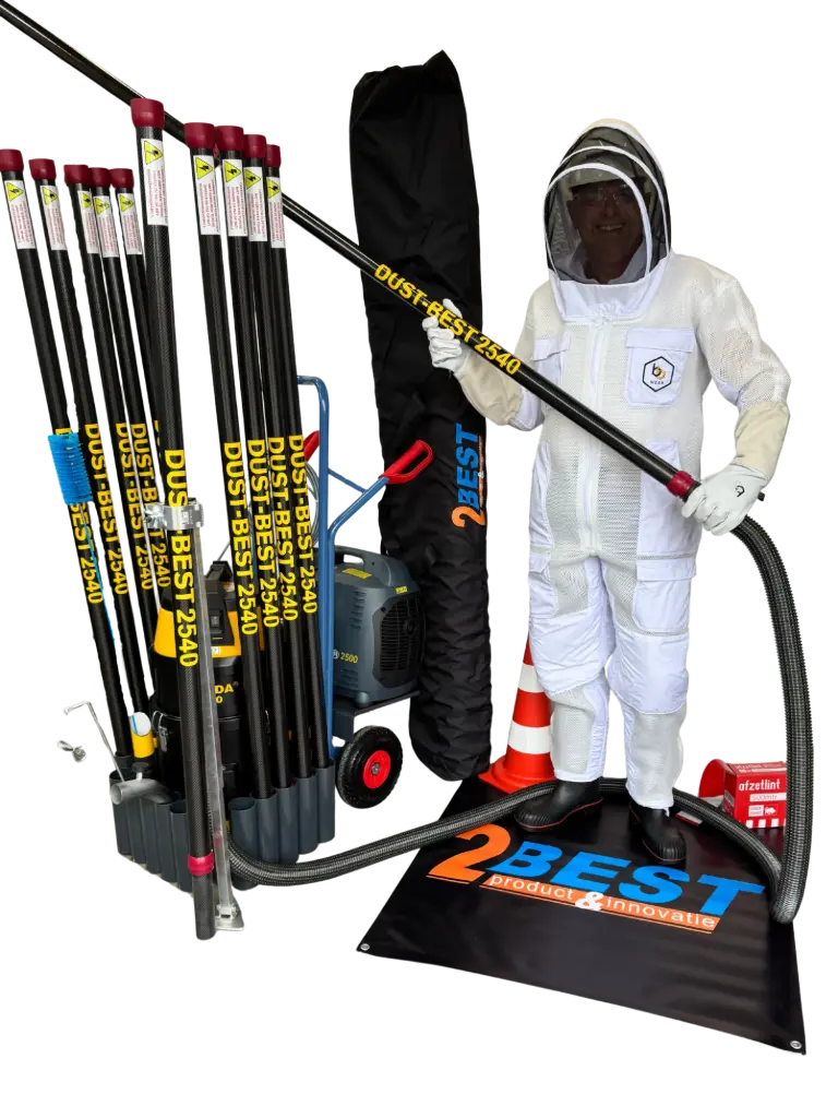 VespaVac - Set voor het verwijderen van de Aziatische hoornaar, standaard 20mtr. ! (Pakmaat S, 160cm buizenset)